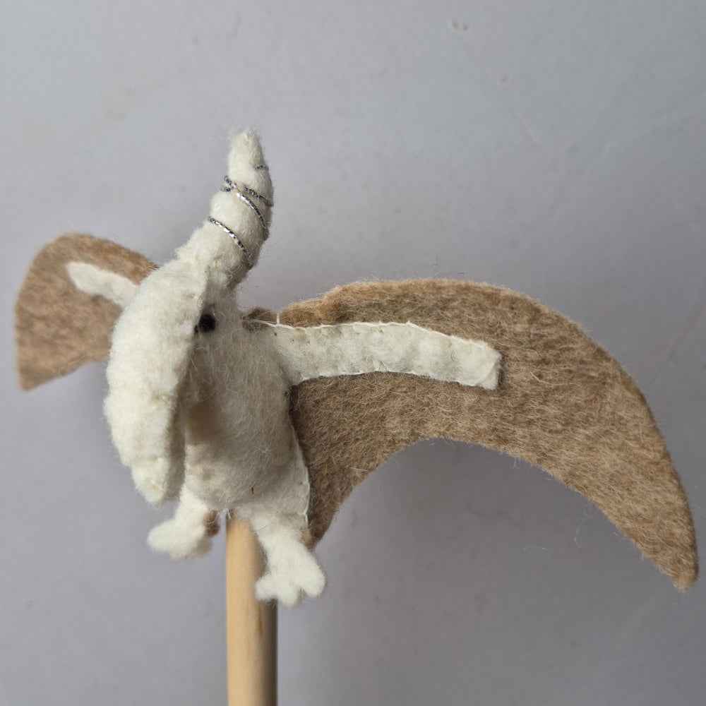 Wool Felt finger puppets DINOSAURS
