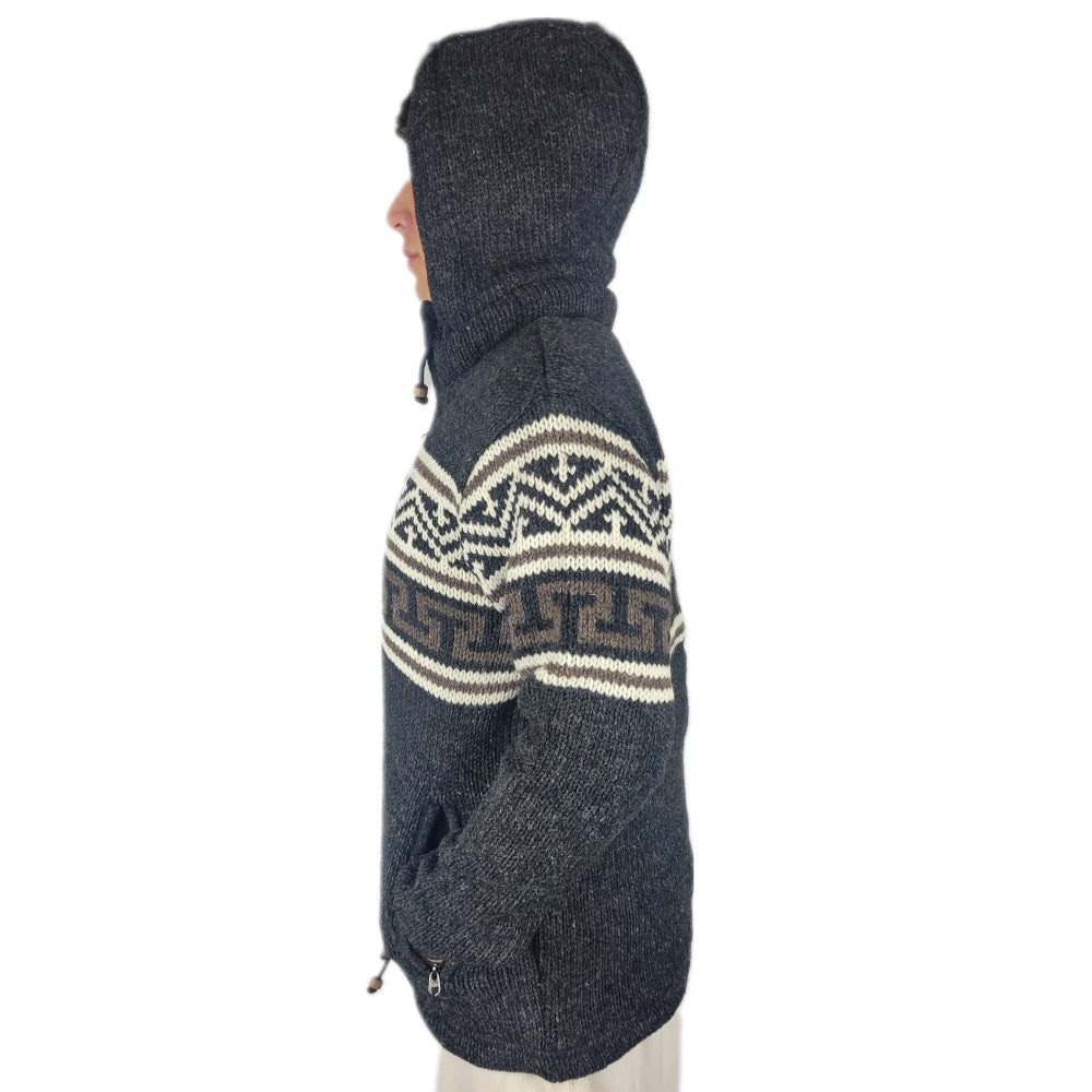 Jacket Dark grey Aztec