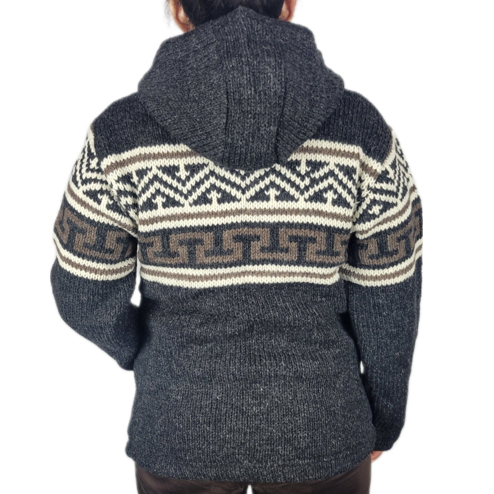 Jacket Dark grey Aztec