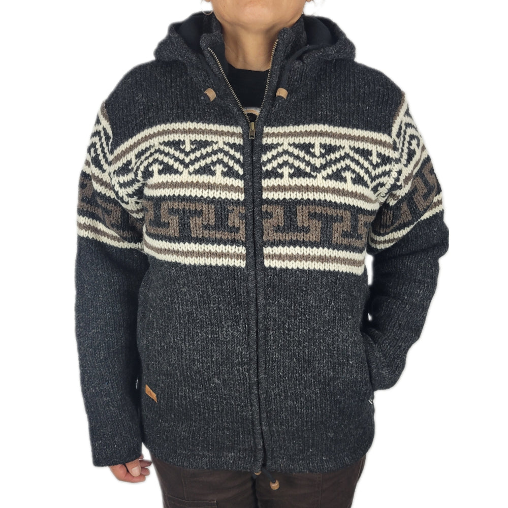Jacket Dark grey Aztec