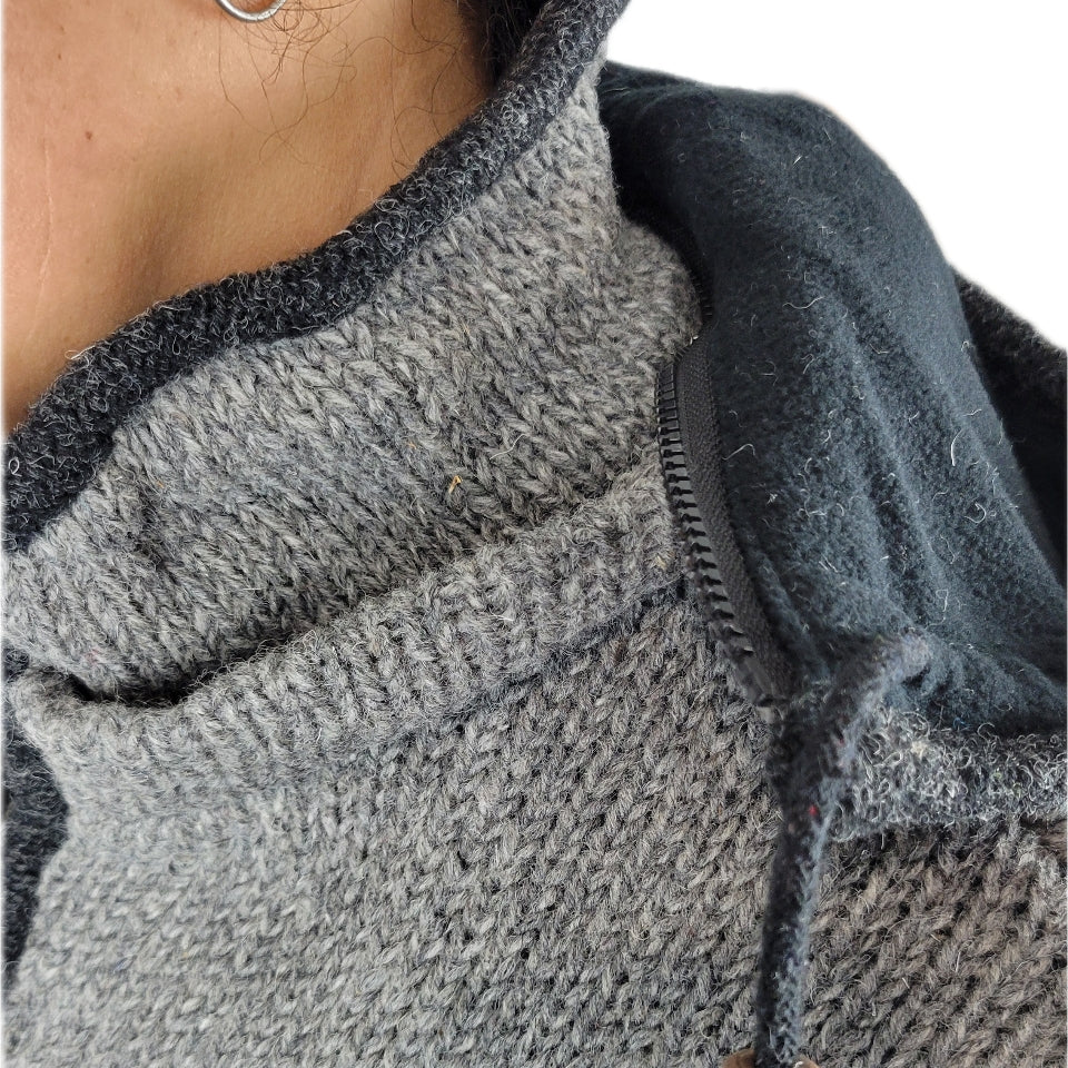 Jacket Grey to Charcaol wave