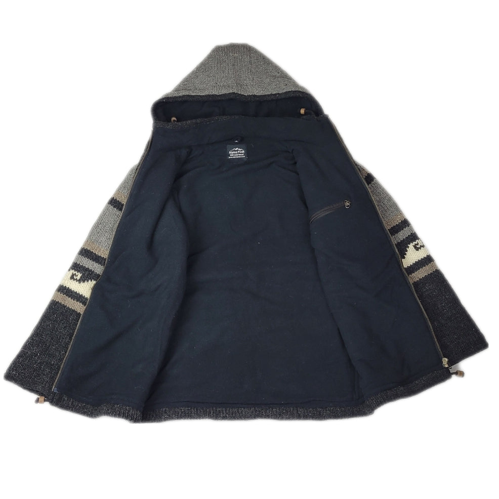 Jacket Grey to Charcaol wave