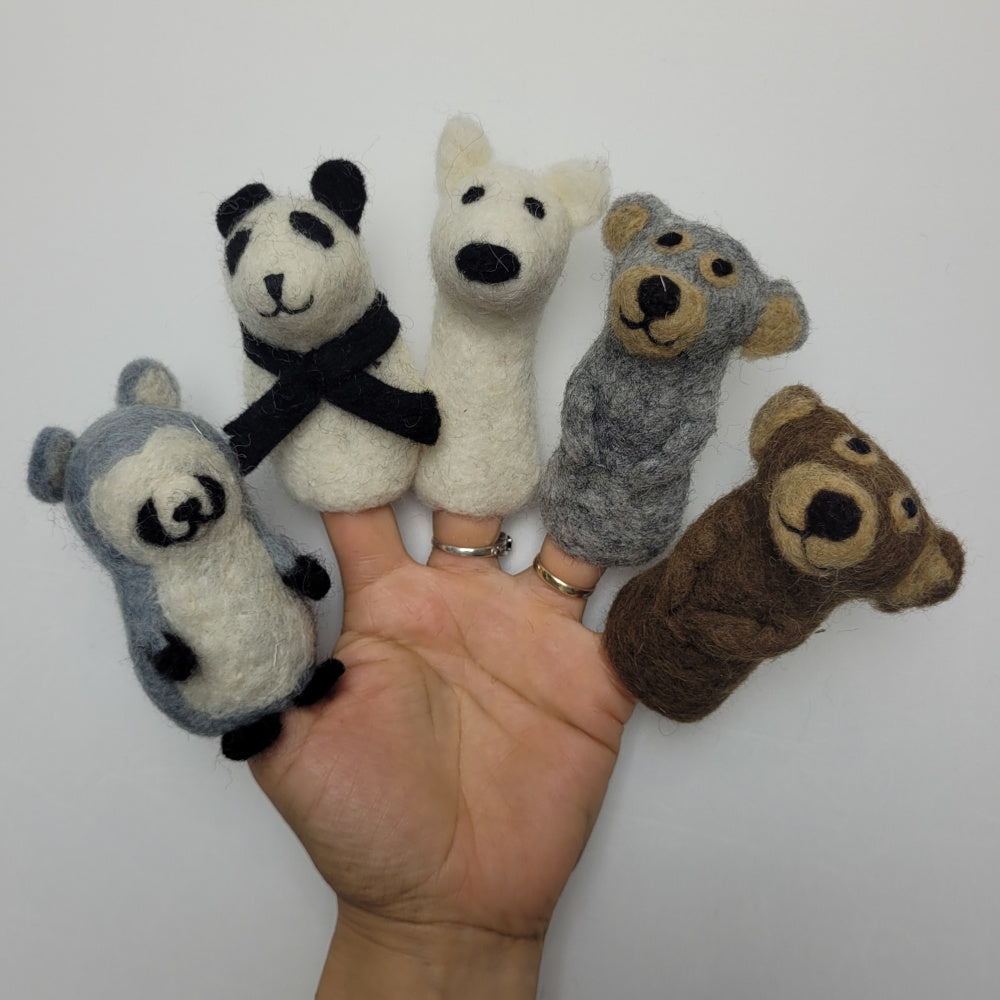 Felted finger puppets WILD LIFE