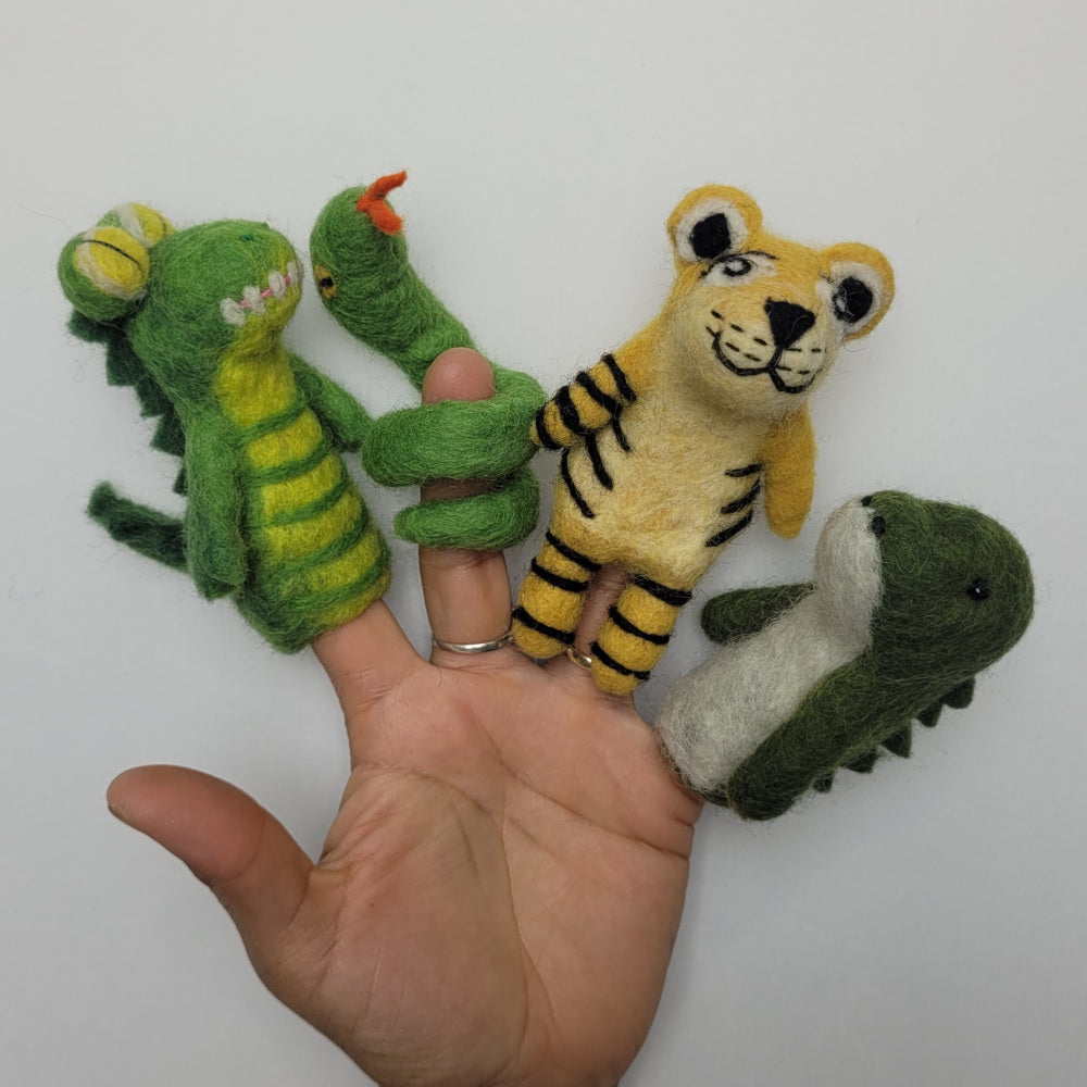 Felted finger puppets WILD LIFE
