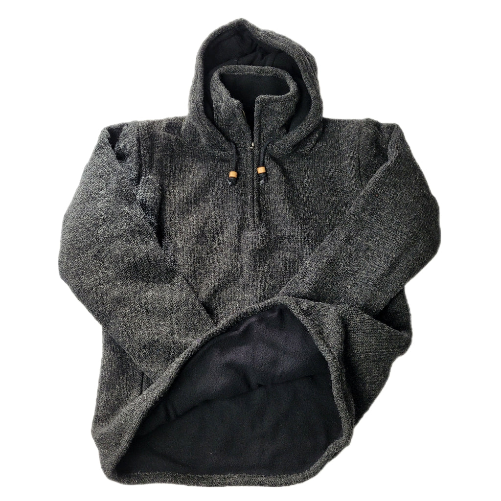 Hood Pull Over Dark Grey