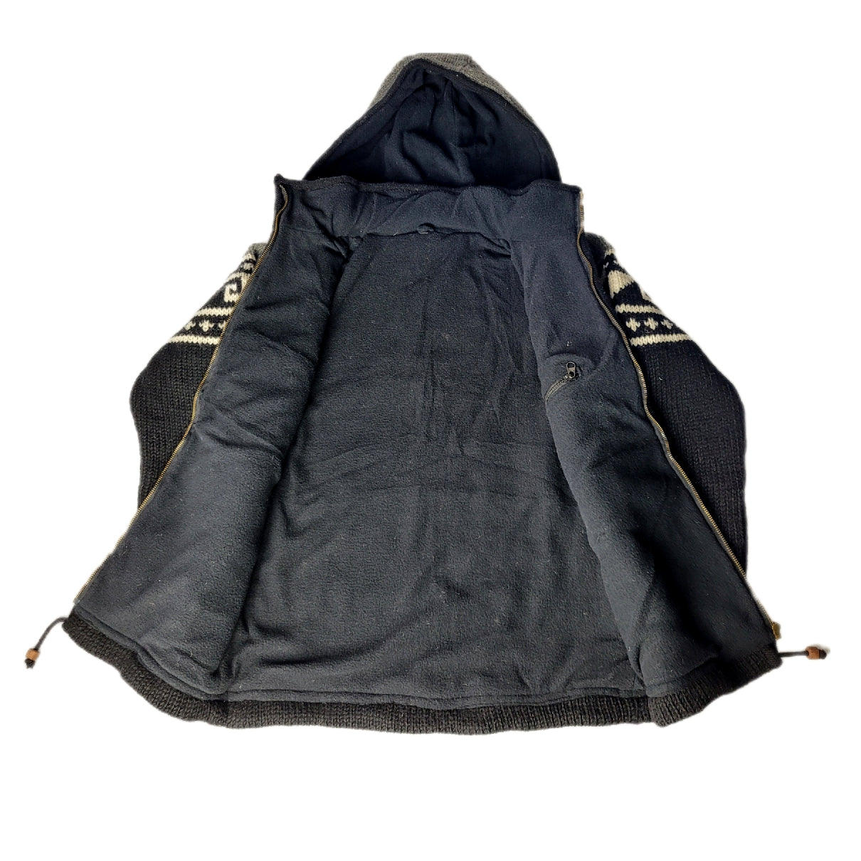 Jacket Light Grey to Black Wave