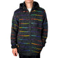 Jacket Dark Grey Rainbow Lines