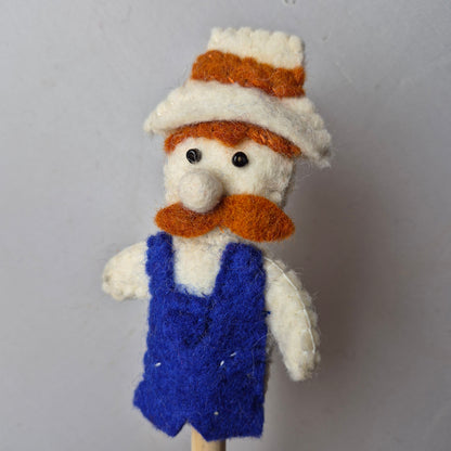 Wool Felt finger puppets FARM ANIMALS