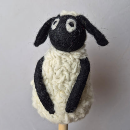 Wool Felt finger puppets FARM ANIMALS