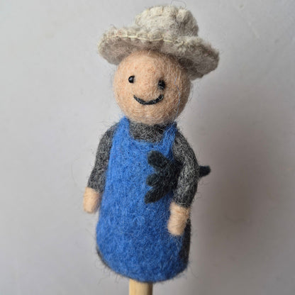 Wool Felt finger puppets FARM ANIMALS