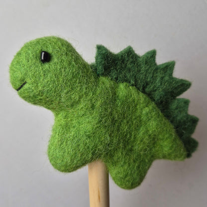 Wool Felt finger puppets DINOSAURS