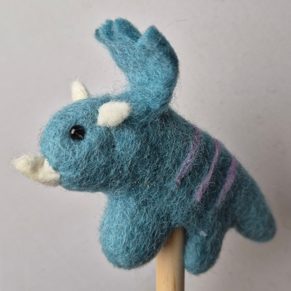 Wool Felt finger puppets DINOSAURS