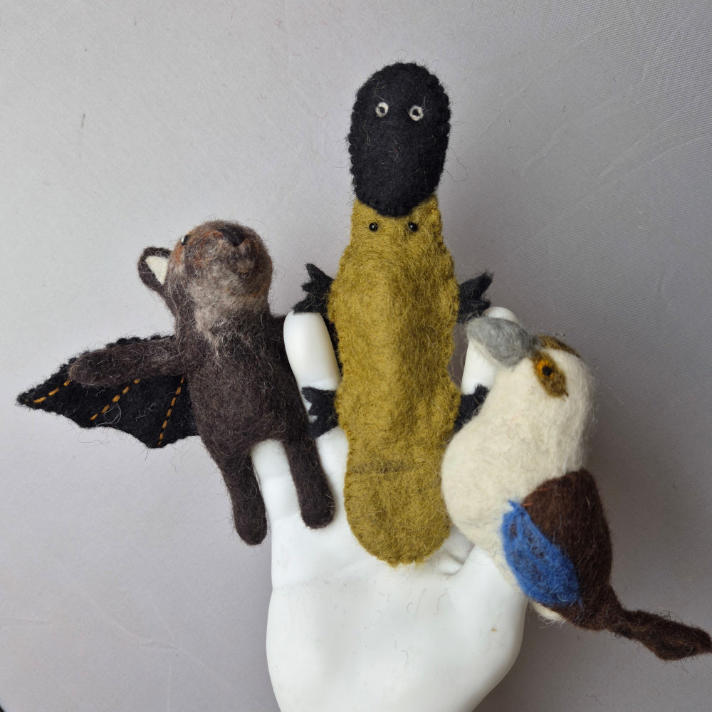 Wool Felt finger puppets AUSTALIAN NATIVES