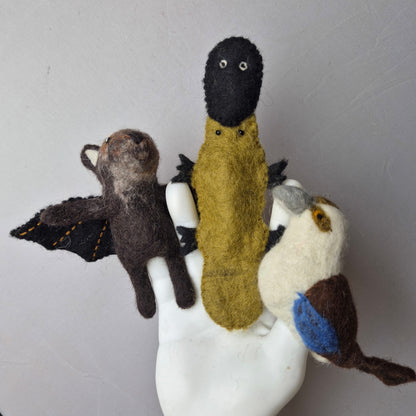 Wool Felt finger puppets AUSTALIAN NATIVES