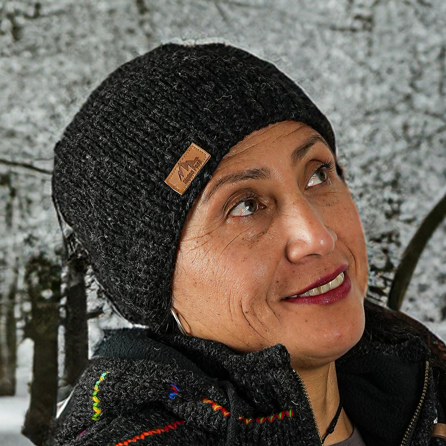 Wool beanie classic DARK GREY