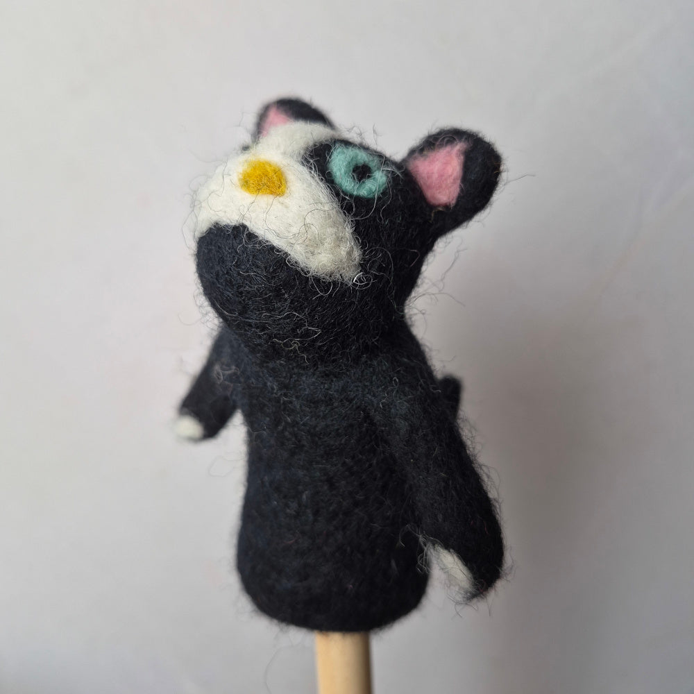 Wool Felt finger puppets CATS & DOGS