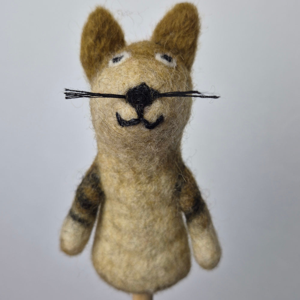 Wool Felt finger puppets CATS & DOGS