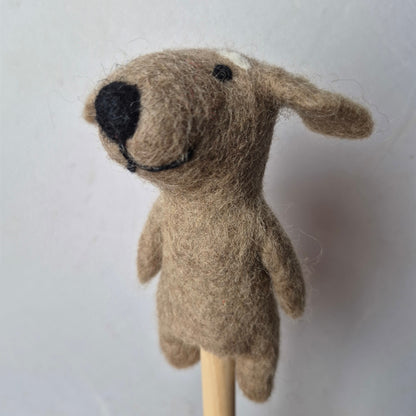 Wool Felt finger puppets CATS & DOGS
