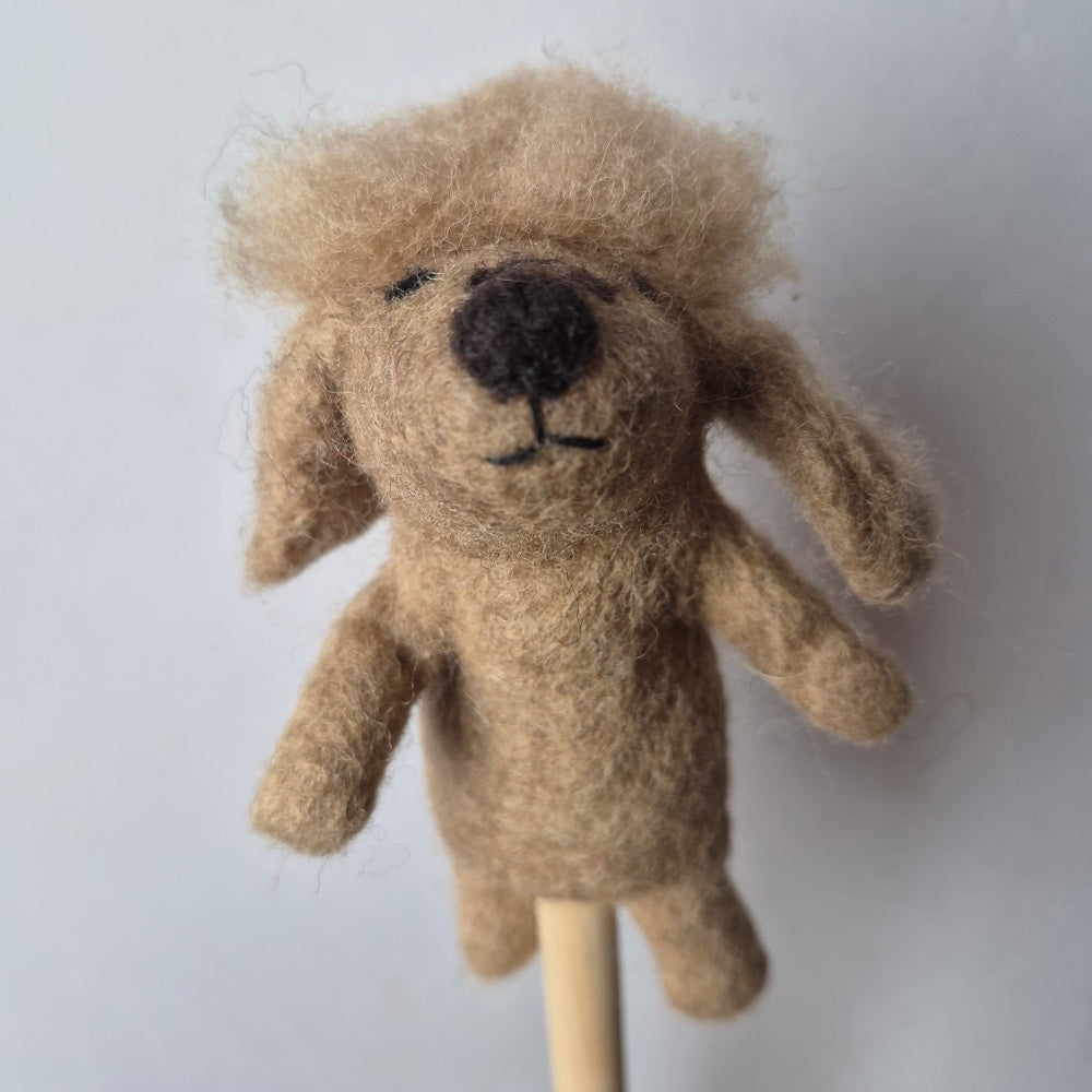 Wool Felt finger puppets CATS & DOGS
