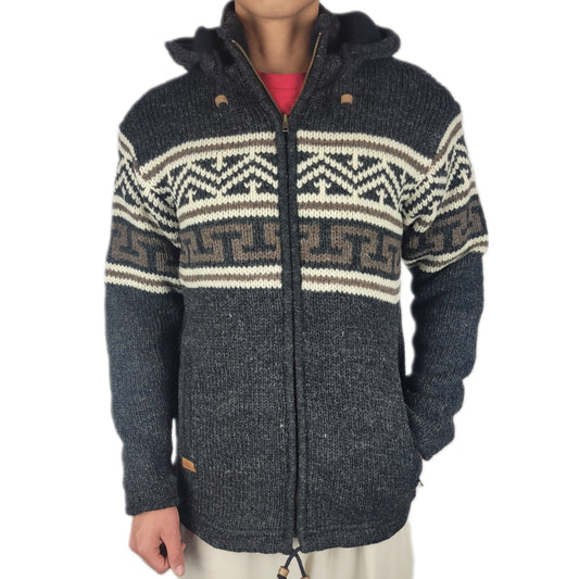 Jacket Dark grey Aztec