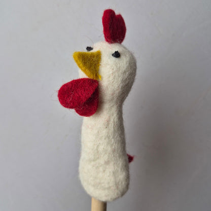 Wool Felt finger puppets FARM ANIMALS
