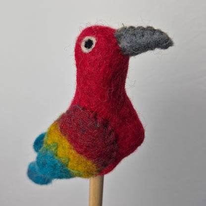 Wool Felt finger puppets WINGED ANIMALS