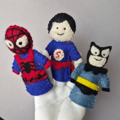 Wool Felt finger puppets FANTASY & PEOPLE