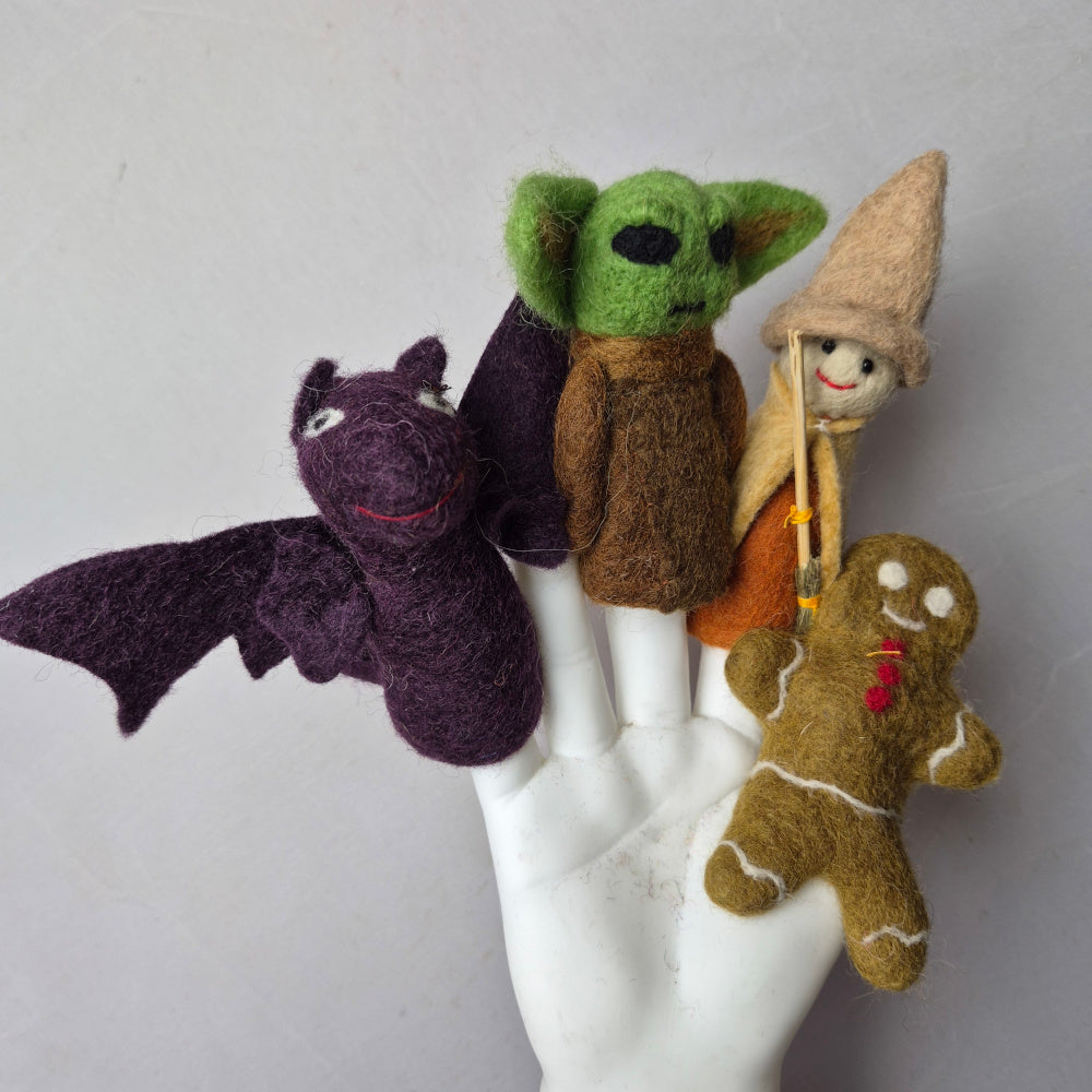 Wool Felt finger puppets FANTASY & PEOPLE