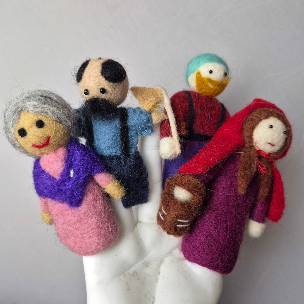 Wool Felt finger puppets FANTASY & PEOPLE