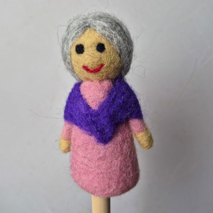 Wool Felt finger puppets FANTASY & PEOPLE