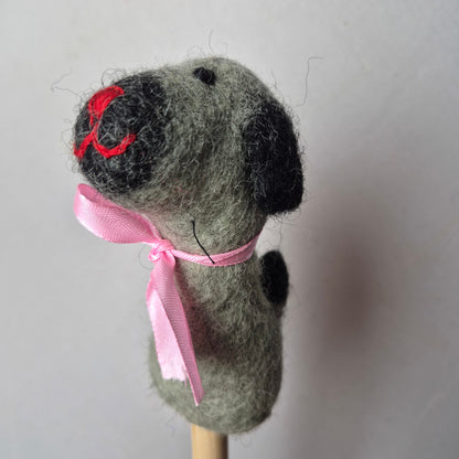Wool Felt finger puppets CATS & DOGS