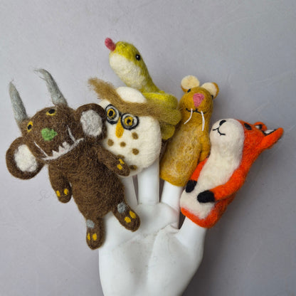 Wool Felt finger puppets GRUFFALO SET