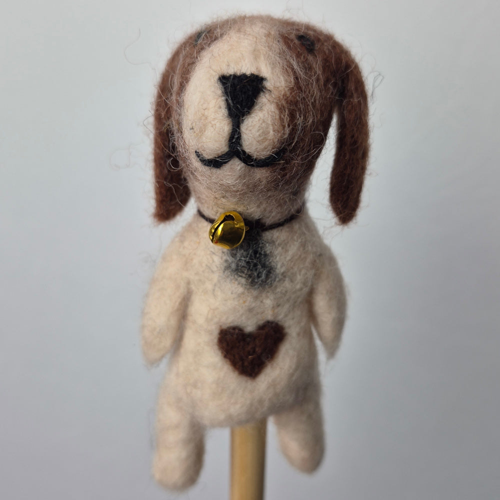 Wool Felt finger puppets CATS & DOGS