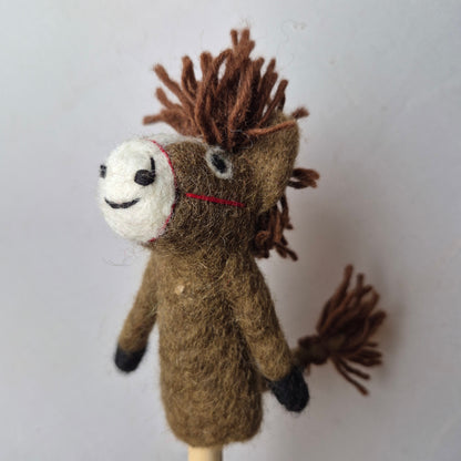Wool Felt finger puppets FARM ANIMALS