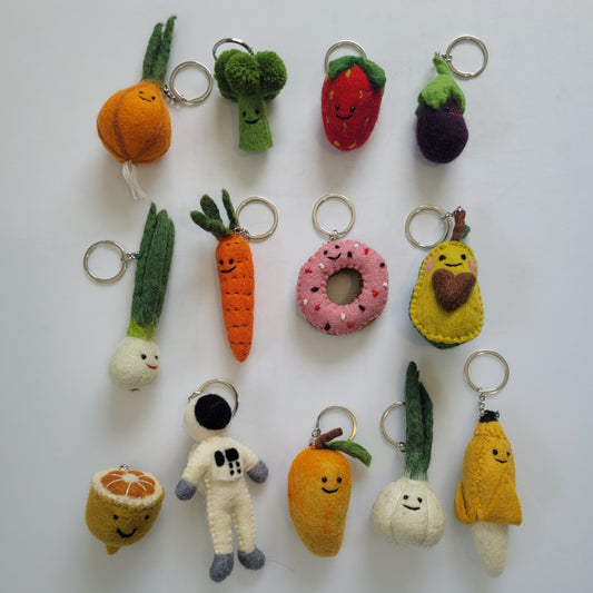 Felted keyrings