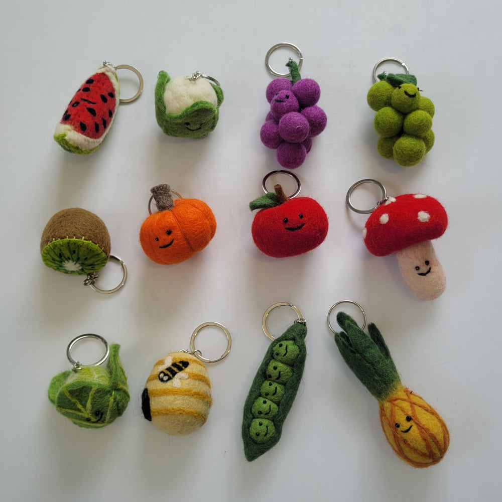 Felted keyrings