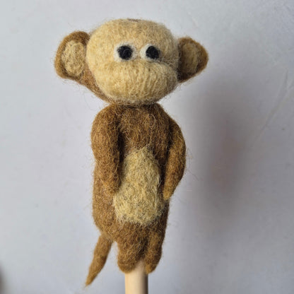 Wool Fellt finger puppets WILD LIFE