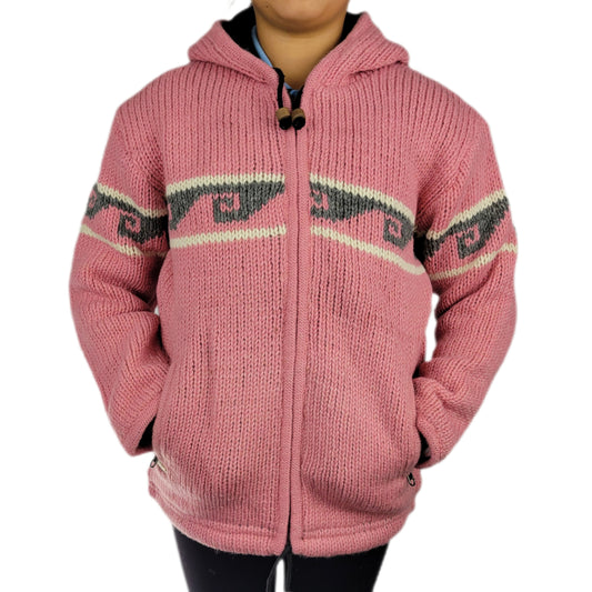 Kids Jacket Pink Wave