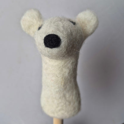 Wool Fellt finger puppets WILD LIFE