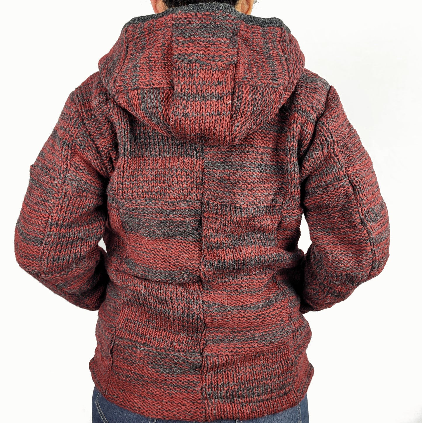 Jacket Red Mix Squares