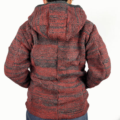 Jacket Red Mix Squares