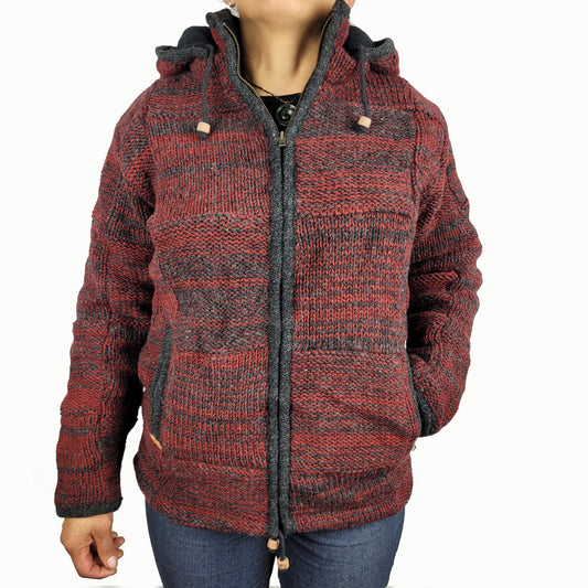 Jacket Red Mix Squares