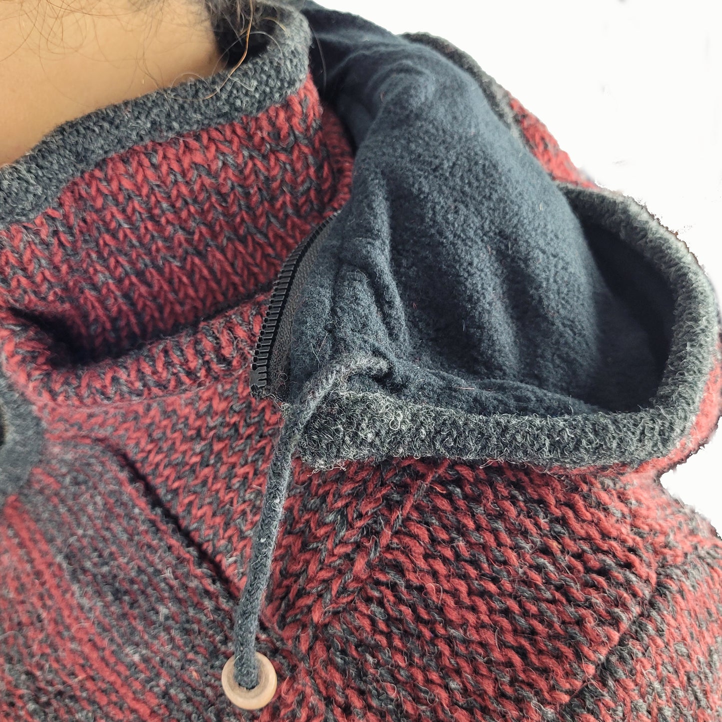 Jacket Red Mix Squares