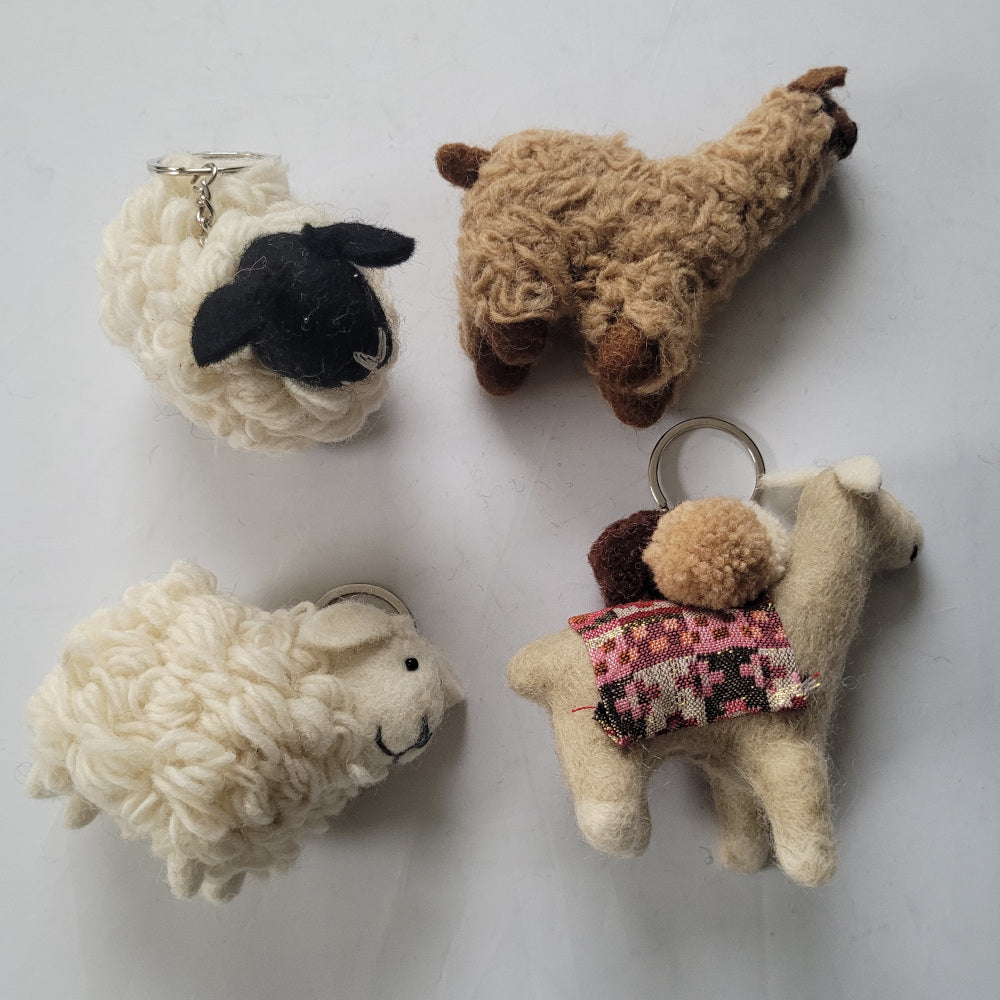 Felted Sheep, Alpaca and Llama