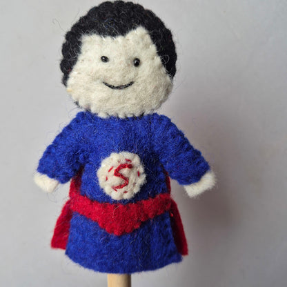 Wool Felt finger puppets FANTASY & PEOPLE
