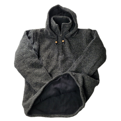 Hood Pull Over Dark Grey
