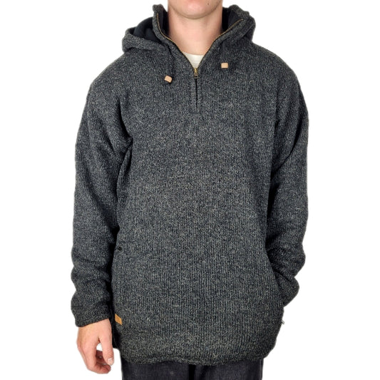 Hood Pull Over Dark Grey