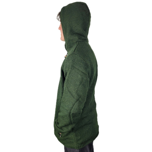 Hood Pull Over Dark Green